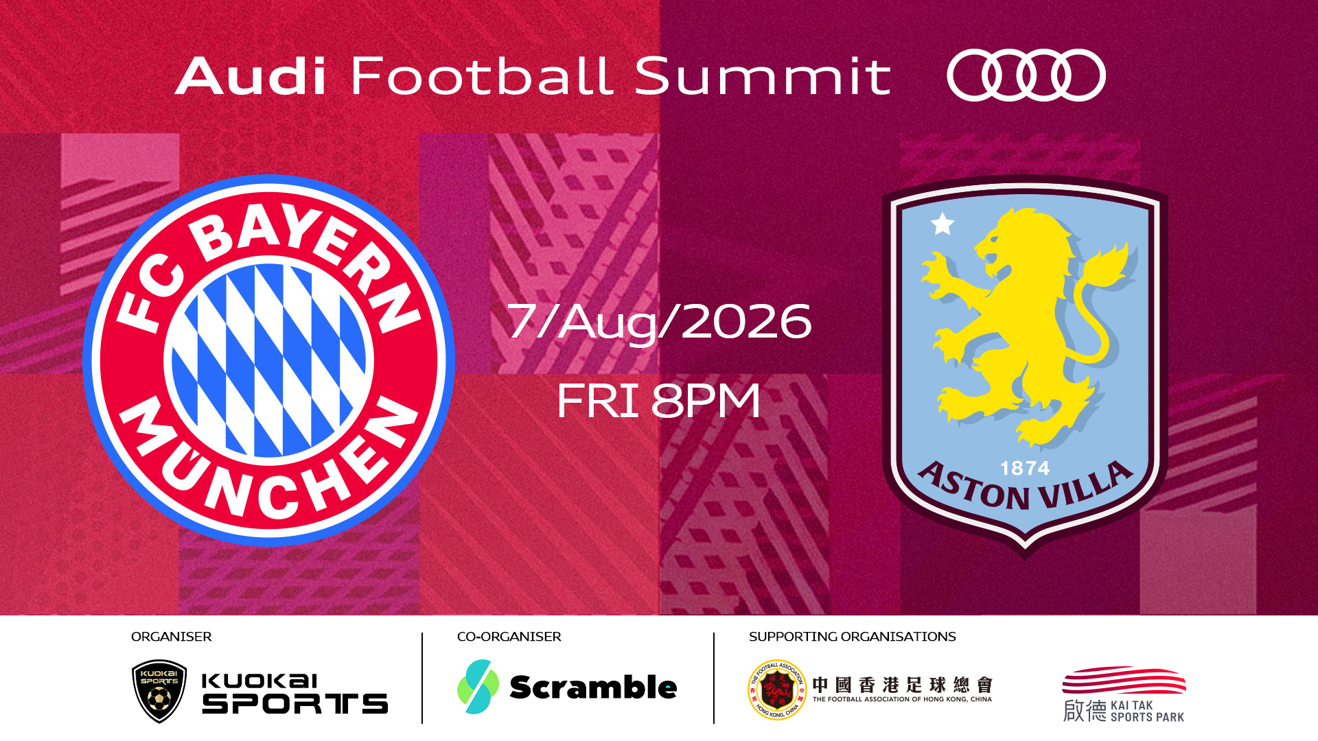 Audi Football Summit 2026 FC Bayern Munich vs Aston Villa - Kai