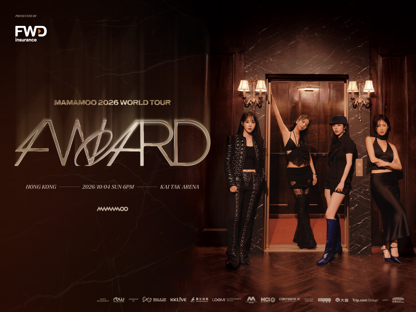 MAMAMOO WORLD TOUR 4WARD マカオ公演　入場特典 MAMAMOO 2026 WORLD TOUR ＜4WARD＞ in KAOHSIUNG－高雄トラベルネット